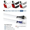thumbnail image 4 of Adhesive Floor Cord Cover Cable Protector Cuttable Wire Hider Antislip Cord Management Easy Installation (119 chars), 4 of 9