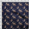 thumbnail image 4 of oneOone Cotton Poplin Twill Navy Blue Fabric Florals Sewing Fabric By The Yard Printed Diy Clothing Sewing Supplies 56 Inch Wide, 4 of 4