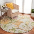 thumbnail image 2 of SAFAVIEH Glamour Kandace Floral Area Rug, Pink/Grey, 6' x 6' Round, 2 of 8