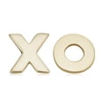 thumbnail image 2 of KoolJewelry 14k Yellow Gold Xo Hugs and Kisses Stud Earrings, 2 of 6