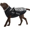 thumbnail image 1 of Abrigo de invierno para perros, chaqueta impermeable, cálido, reflectante, suave, chaleco para cachorros, ropa ajustable para mascotas para perros pequeños, medianos y grandes (XL, plateado), 1 of 3