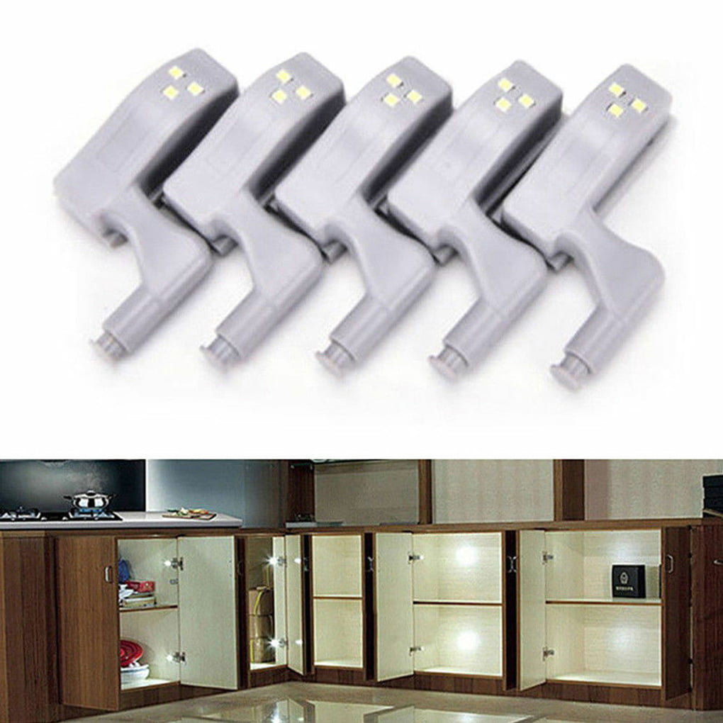 Cabinet Cupboard Closet Wardrobe Door Inner Hinge LED Sensor Light Kitchen Home 