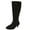 Black MF 371, variant on Women's Extra Wide Calf Knee High Boots, True Wide Width Long Slouchy Ladies Boots, Flat Low Heel Casual Combat Tall Boots for Women.