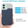 thumbnail image 3 of 6500mah Battery Charging Case For Iphone 12/12 Pro/12 Pro Max/12 Mini, Rechargeable Full Package Portable External Battery Case Blue, 3 of 5