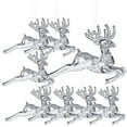 thumbnail image 1 of 8pcs adornos colgantes de Navidad decoraciones acrílicas acrílicas adornos colgantes de alce, 1 of 5
