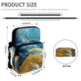 thumbnail image 6 of Chririnla Marble Portable Cross Body Purse, Polyester Shoulder Bag with Pockets Cross Body Phone Purse for Daily Use Travel, 6 of 7
