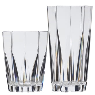 CreativeWare 8 Piece 24 Ounce Clear Acrylic Tumbler Set - Walmart.com