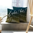 thumbnail image 6 of LALILO Throw Pillow Covers Motivation Quote Calligraphy Lettering Nature Cushion Cover 18" x 18", 2 Pack, 6 of 6