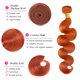 thumbnail image 3 of Hair Bundles Ladrxadr Ginger Body Wave 350 naranja 40 cm, 3 of 5