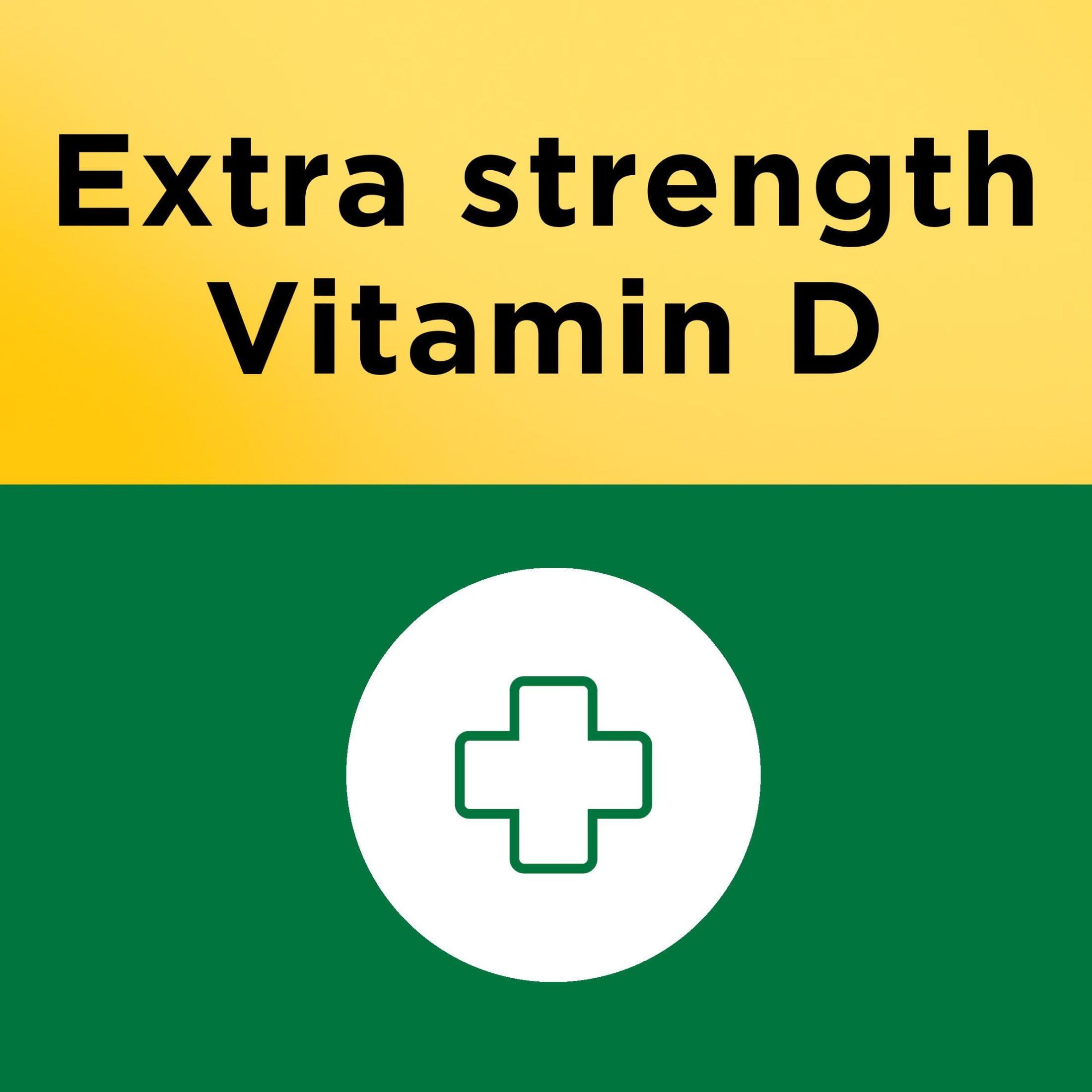 Nature Made Extra Strength Vitamin D3 5000 IU (125 mcg) Softgels, Dietary Supplement for Bone and Immune Health Support, 100 Count