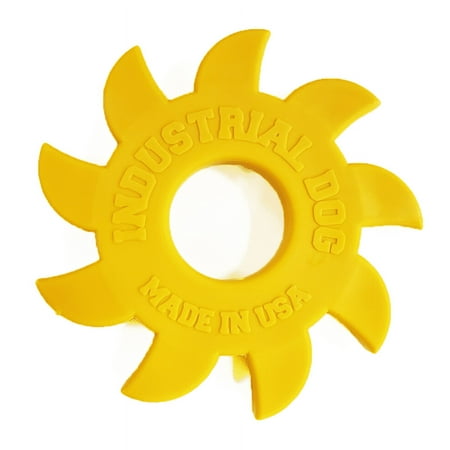 UPC: 0810216024512 | Industrial Dog by SodaPup – Circular Saw Blade Ultra Durable Nylon Dog Chew Toy for Aggressive Chewers  Guaranteed Tough  Non-Toxic  Reduces Boredom and Problem Chewing  Large  Yellow?