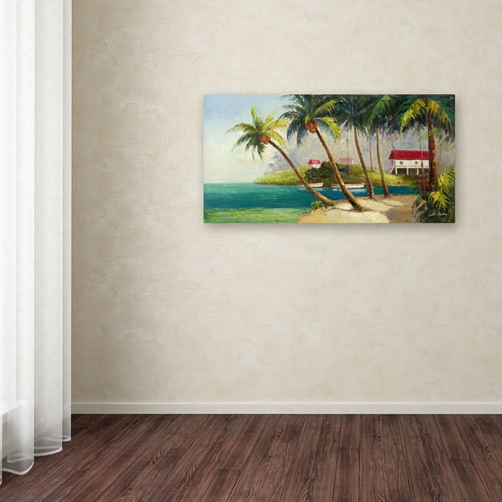 Trademark Fine Art "Caribean Bay" Canvas Art by Victor Giton