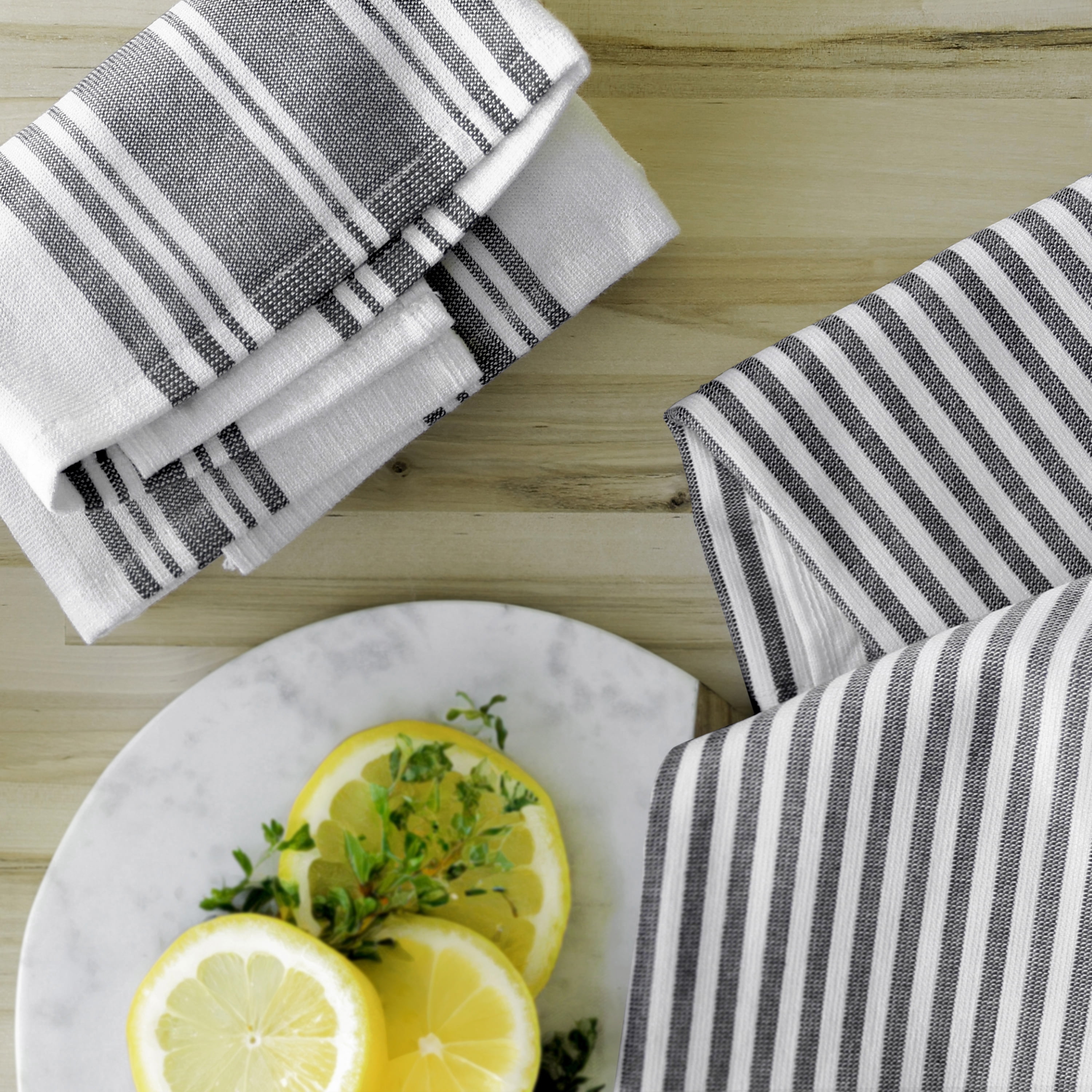 Better Homes & Gardens 2 Piece Culinary Kitchen Towel, Rich Black