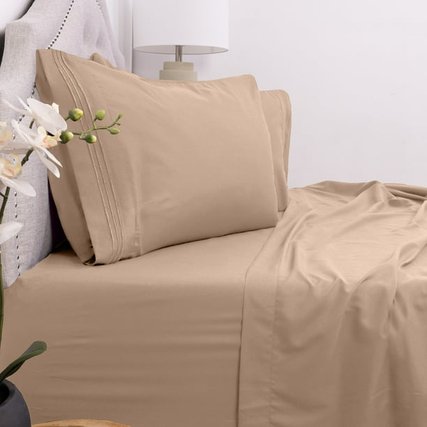 1800 Thread Count 5 Piece Deep Pocket Split King Bed Sheet Set