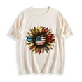 thumbnail image 5 of Busydd Womens Tops Independence Day T Shirts for Women Casual Short Sleeve Round Neck Summer Tops American Flag Print Patriotic Tshirts Stylish Comfortable Cotton Graphic Tees XL, 5 of 6