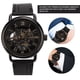 thumbnail image 4 of Muñeca Reloj De Pulsera De Moda Reloj Mecánico Semiautomático Con Patrón Hueco Para Hombre, 4 of 7