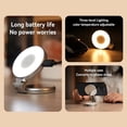 thumbnail image 3 of Luz de Anillo Magnética 3-en-1 con Soporte y Espejo - LED 360° Portátil y Recargable para Maquillaje, Videollamadas, 3 of 6