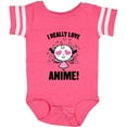 thumbnail image 3 of Inktastic I Really Love Anime with Cute Anime Cat and Hearts Boys or Girls Baby Bodysuit, 3 of 5