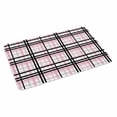 thumbnail image 2 of Pink Black Plaid Door Mat&nbsp;Indoor Outdoor Entrance, Non Slip Rug for Kitchen Bathroom Entryway Rug, Farmhouse Pink Black Checkered Washable Doormat Floor Mat for Office Home Decor 20x31.5 Inch, 2 of 8