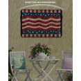 thumbnail image 3 of 4th of July Outdoor TV Cover 30 to 32 Inch Weatherproof, Vintage Red Beige Stripes Independence Day 600D Oxford TV Covers with Waterproof Zipper, Outside Flat TV Screen Protector Size 30"Wx19"Hx4.5"D, 3 of 7