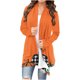 thumbnail image 2 of Puntoco moda mujer camiseta de manga larga frente abierto prendas de vestir exteriores sueltas impresión blusa abrigo tops Halloween Cardigan blusa Puntoco Puntoco-1, 2 of 6
