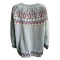 thumbnail image 3 of WTOBBY Women's Fashion Sweater with Round Neck and Color-Block Design, Loose Pullover Long Sleeve Knitted Shirt Top for Casual and Chic Outfits,Beige L, 3 of 3