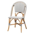 thumbnail image 3 of Baxton Studio Genica Rattan French Provincial Dining Sets, 5-Piece, Brown, 3 of 10