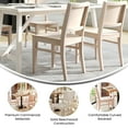 thumbnail image 4 of Emma + Oliver Antique White Dining Chair with Curved Backrest and Solid Wood Construction, 4 of 12