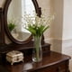 thumbnail image 5 of Ramo artificial de orquídeas Flores artificiales de plástico verde de 6 tallos 15 pulgadas • Aspecto realista de lirio del valle • Decoración de jarrones para la decoración del hogar para bodas, 5 of 6