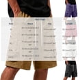 thumbnail image 2 of EOYWHK Mens Work Shorts Casual Quick Dry Elastic Waist Drawstring Athletic Shorts Soft Lightweight Breathable Activewear for Men Khaki, Size XL, 2 of 9