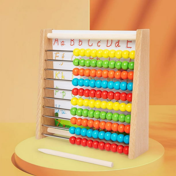 Montessori Math Toys Montessori Gifts Abacus Thinking Game Adicion y resta Juguetes interactivos para ninos pequenos Ninos Ninas Regalos de cumpleanos 201 cm x 201 cm x 56 cm Yotijar Marco de