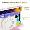 thumbnail image 3 of FJLBDE Case for Xiaomi Mi Pad 6/ Mi Pad 6 Pro 11 Inch 2023 with 360 Kickstand, Shoulder Strap Carrying Protective Cover, Multicolor Pink, 3 of 6