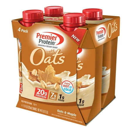 Premier Protein Shake with Oats, Oats & Maple, 20g Protein, 11 Fl Oz, 4 Ct