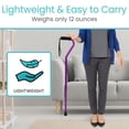 thumbnail image 5 of Bastón Vive Offset con mango de espuma cómoda para mujeres, hombres y personas mayores. Bastón ligero y ajustable de una sola punta con punta antideslizante para mayor estabilidad, equilibrio y soport, 5 of 5