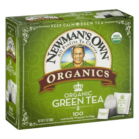 Newman's Own Organics Organic Green Tea 100 Bag(S)
