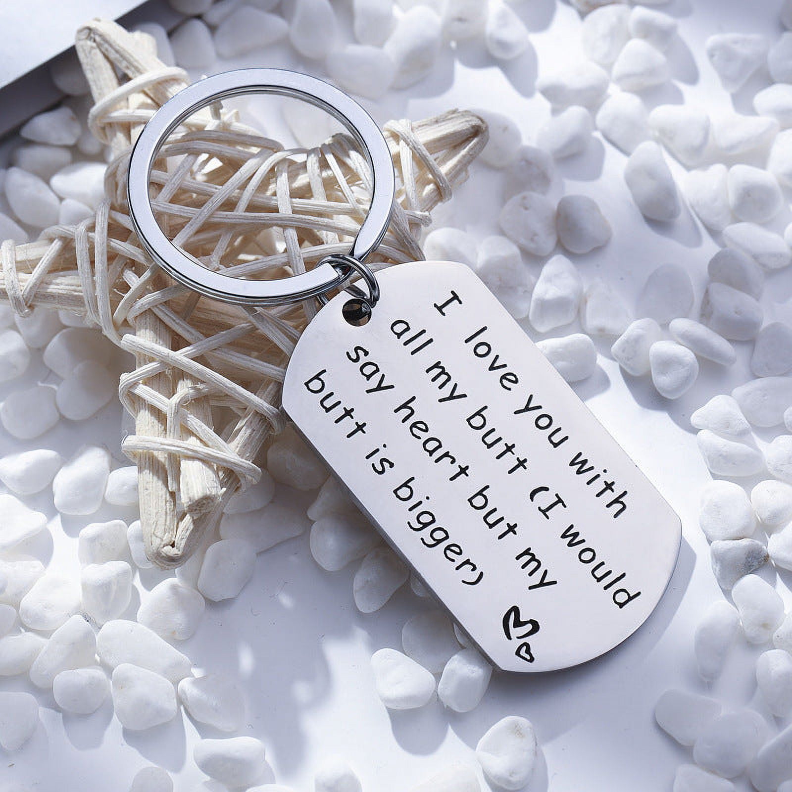 Military Couple Keychain, Stainless Steel Lettering Key Chain with Matching Set, Unisex Key Ring for Couples, Gift for Him or Her