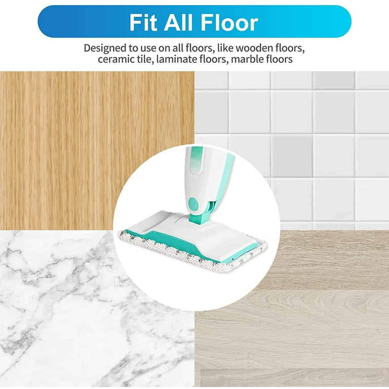 KEEPOW 6-Pack Washable Cleaning Pads for Shark Steam Mop