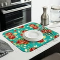 thumbnail image 3 of Dish Drying Mat, Highly Absorbent Microfiber Kitchen Counter Mat, Dish Drying Pad for Dishes, Utensils, Pots and Pans, Large 16" x 18" Green, 3 of 6