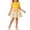 Yellow, variant on Cethrio Girls Summer Outfit Sets, Pullover 2 Piece Short Sleeve Fashion Kids' Clothing Sets Pink Size 2-3 T