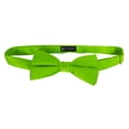 thumbnail image 2 of Lime Green Satin mens bow tie by K. Alexander, 2 of 2