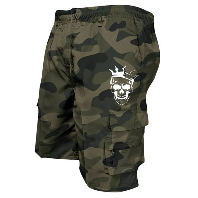 Xdzjlr Shorts Cargo Homme Coupe Décontractée, Cargo Ajusté avec Multiples Poches pour Extérieur Été Usage Quotidien Shorts Amples Homme Coupe Décontractée