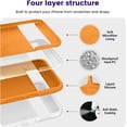 thumbnail image 3 of Designed for Pixel 8 Case, [Military-Grade Drop Protection][Anti-Scratch Microfiber Lining] Silicone Slim Thin Shockproof Phone Case for Google Pixel 8 (Apricot), 3 of 13