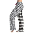 thumbnail image 2 of Just Love Women's Plush Pajama Pants 6339-V-10775-XS (X-Small, Pink Plaid Houndstooth), 2 of 3