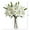 White, variant on Nearly Natural 25in. Artificial Lily Arrangement with Cylinder Glass Vase, White