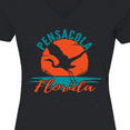 thumbnail image 4 of Inktastic Pensacola Florida Vacation Trip Women's V-Neck T-Shirt, 4 of 5