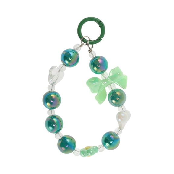 Unique Bargains 1 Pc Phone Charm Durable Bow Cellphone Charm Green