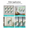 thumbnail image 6 of Window Privacy Film Luxury Peacock Stained Glass Window Film Decorative Sun Block Window Cover Watercolor Vintage Floral Attic Window Clings Static Adhesive Sticker for Bathroom 23.6"x78.7", 6 of 7