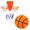 Orange 5, variant on YIFAEUX Silent Basketball Set Indoor Dribble Dream Silent Basketball Noiseless Foam Ball for Indoor Activities Lightweight Great Gift Option