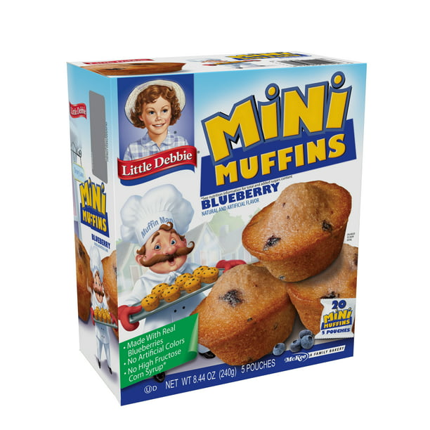 Little Debbie Snacks Blueberry Little Muffins, 5 ct - Walmart.com