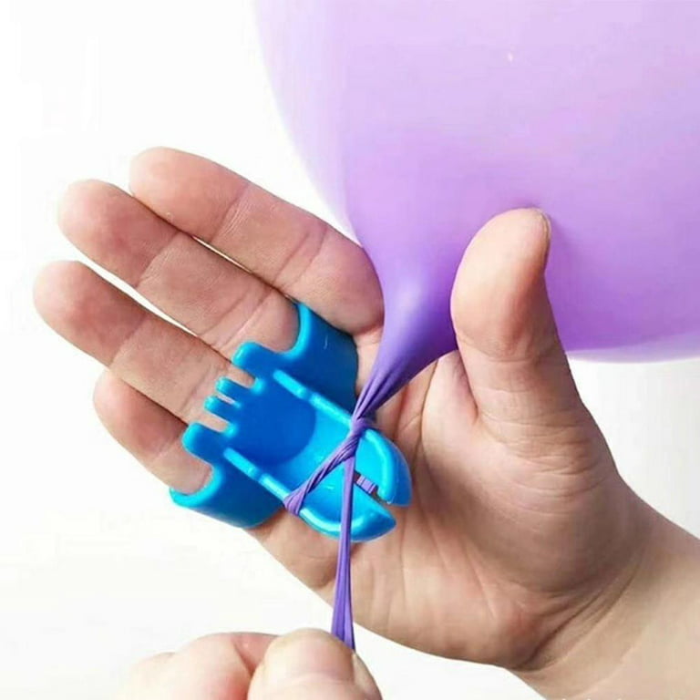5/6pcs/set Plastic Balloon Colorful Knotting Tool, Easy Tie & Seal Latex  Balloons Without Finger Pain, Party Supplies Balloon Tie Tool
